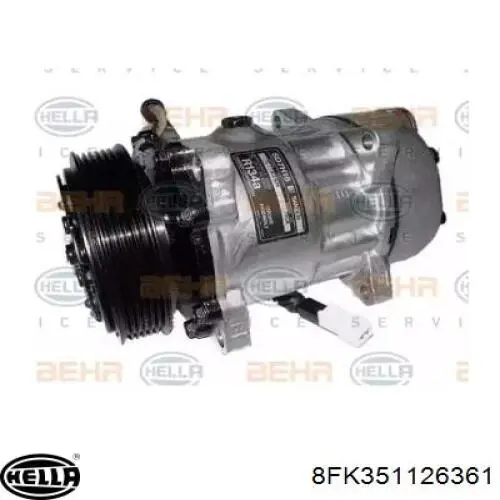 Компрессор кондиционера 8FK351126361 HELLA