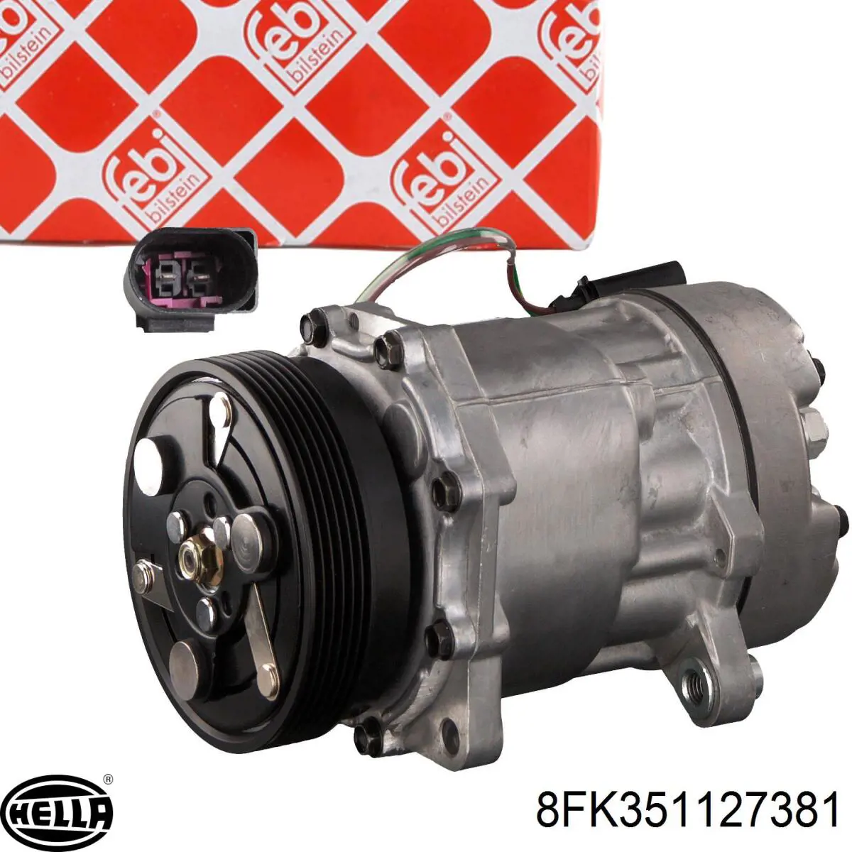 Компрессор системы кондиционирования HELLA 8FK351127381 цена, от 96.05 USD