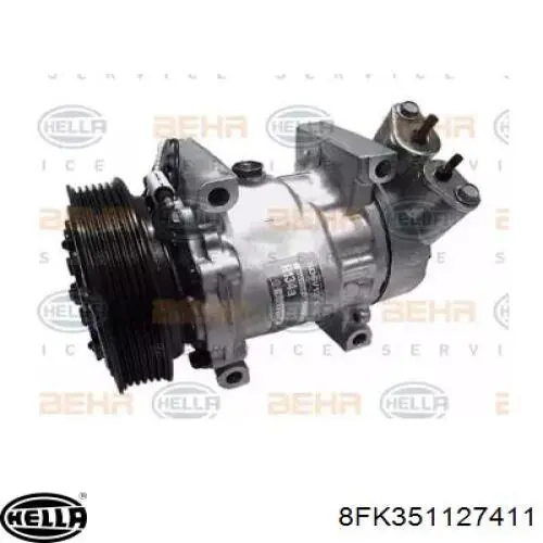 Компрессор кондиционера 8FK351127411 HELLA