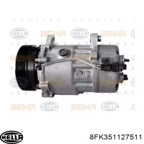 Компрессор кондиционера 8FK351127511 HELLA