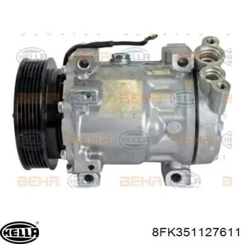 Компрессор кондиционера 8FK351127611 HELLA