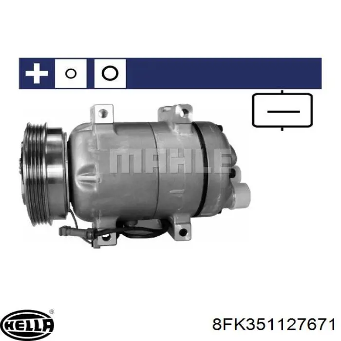 Компрессор системы кондиционирования Zexel 5060310751 цена, от 103.04 USD