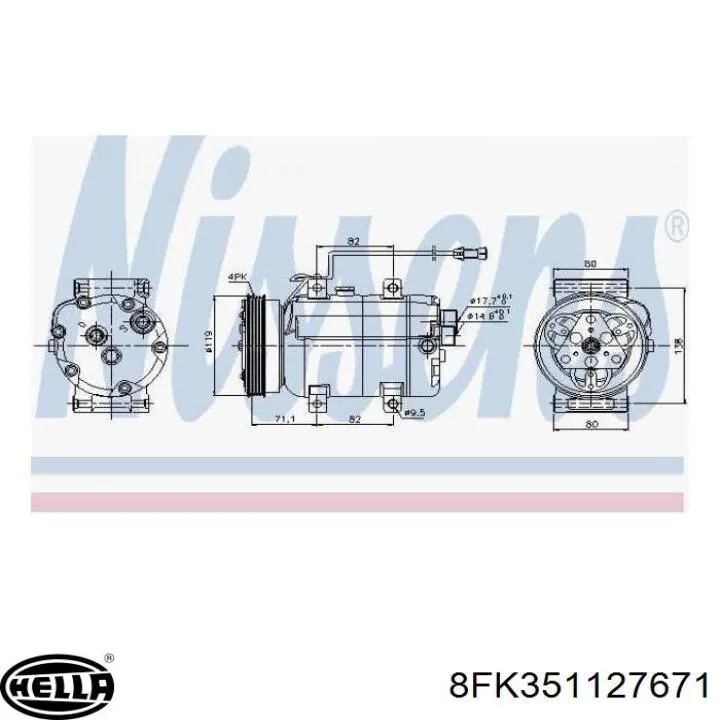 Насос кондиционера Lucas ACP103