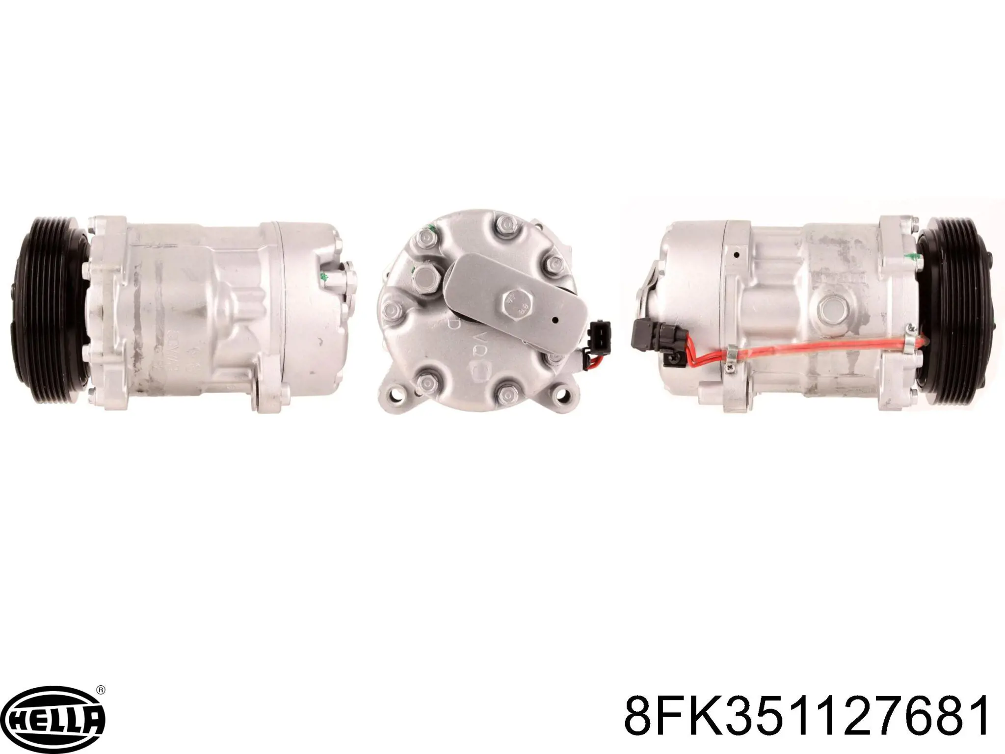 Компрессор кондиционера 8FK351127681 HELLA