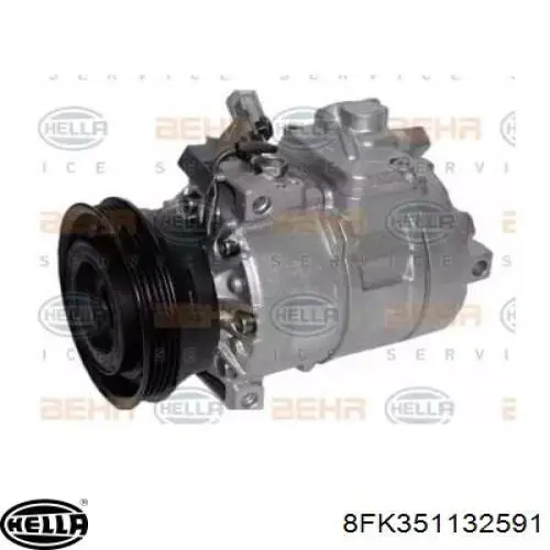 Компрессор кондиционера 8FK351132591 HELLA