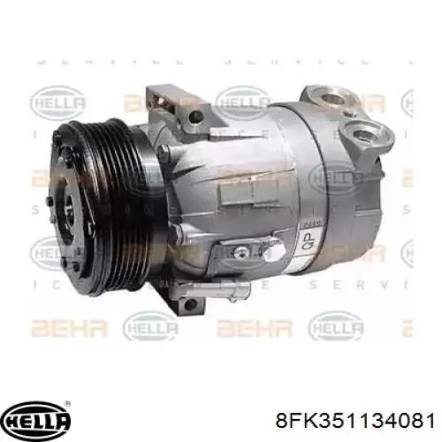 Компрессор кондиционера 8FK351134081 HELLA