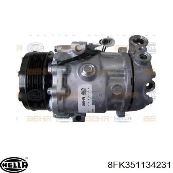 Компрессор кондиционера 8FK351134231 HELLA