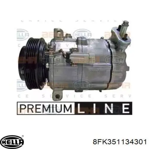 Компрессор кондиционера 8FK351134301 HELLA