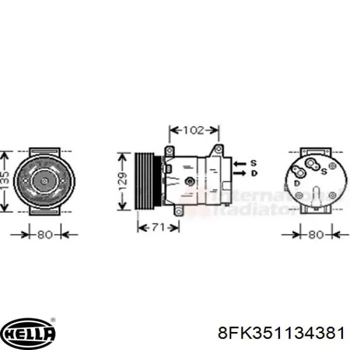 Насос кондиционера Lucas ACP211
