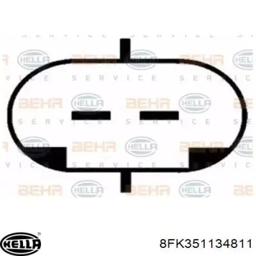 Компрессор кондиционера 8FK351134811 HELLA