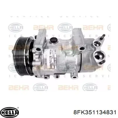 Компрессор кондиционера 8FK351134831 HELLA