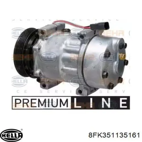 Компрессор кондиционера 8FK351135161 HELLA