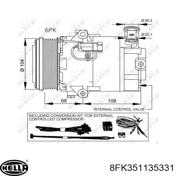 KTT095013 Thermotec компрессор кондиционера