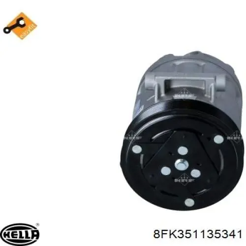 Компрессор кондиционера 8FK351135341 HELLA