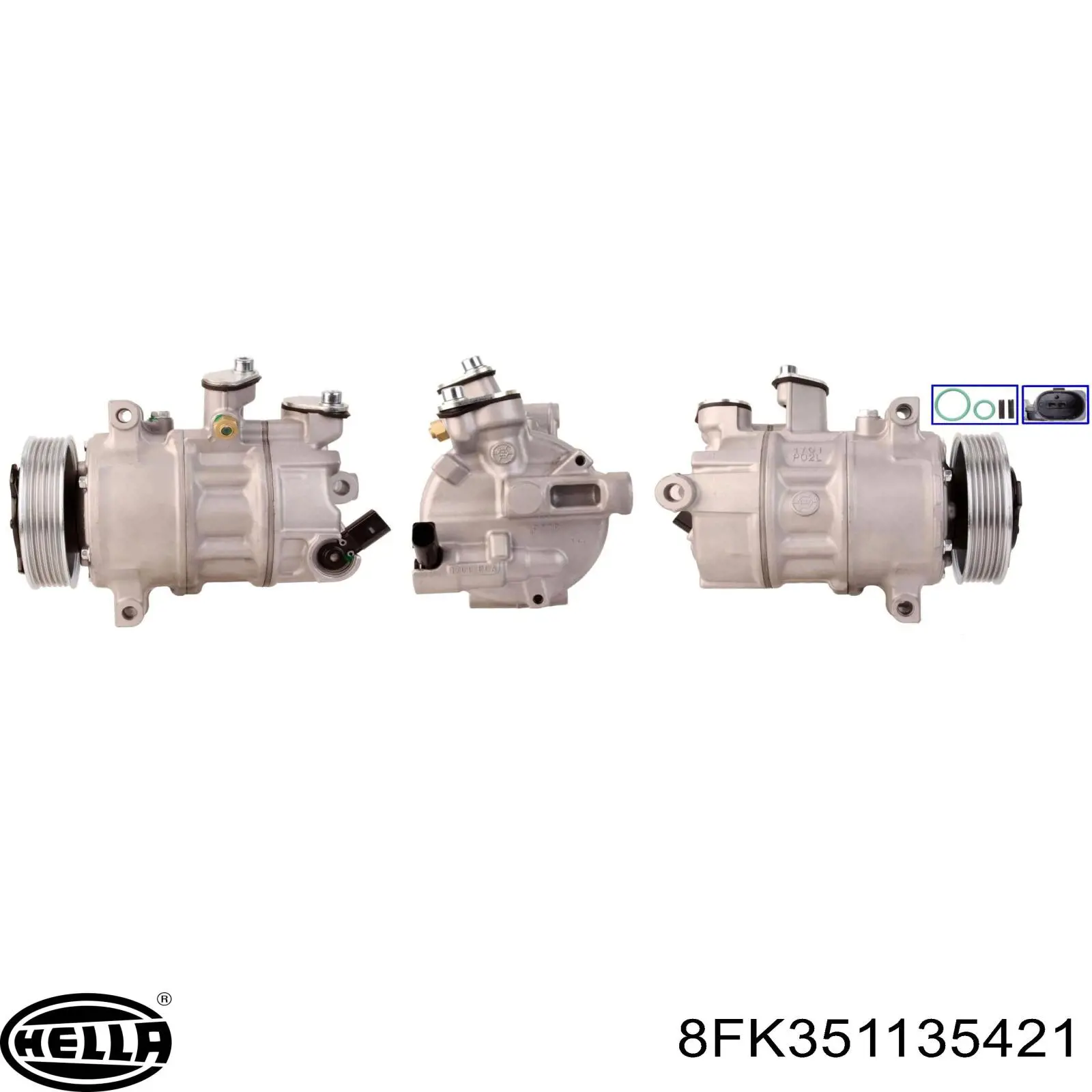 Компрессор кондиционера 4472601700 Denso