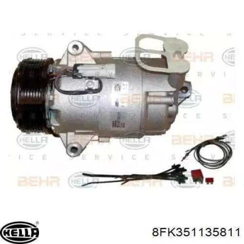 Компрессор кондиционера R1580058 Opel