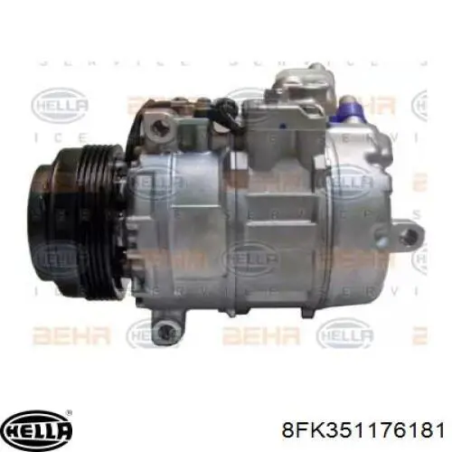 Компрессор кондиционера 8FK351176181 HELLA