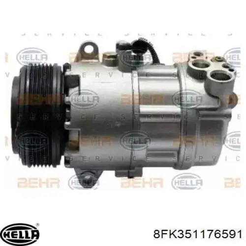 Компрессор кондиционера 8FK351176591 HELLA