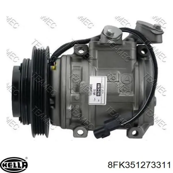 Compressor de aparelho de ar condicionado 8FK351273311 HELLA
