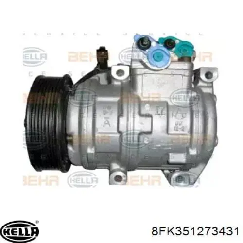 Компрессор кондиционера 8FK351273431 HELLA