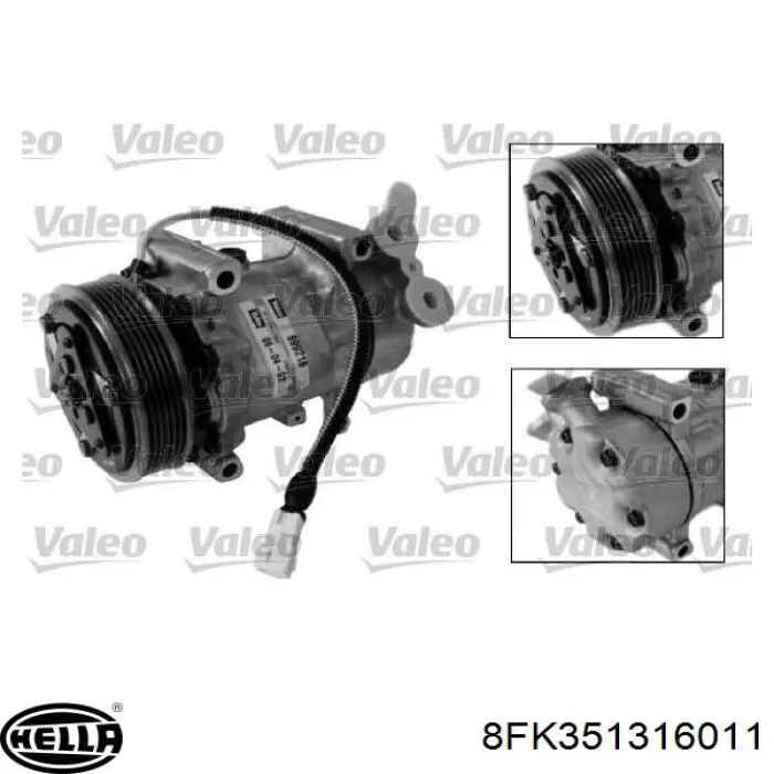 Купить SD6V121421F Sanden Компрессор климатической установки