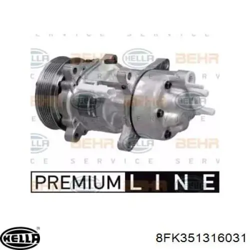 Компрессор кондиционера 8FK351316031 HELLA