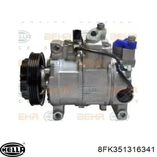 Компрессор кондиционера 8FK351316341 HELLA