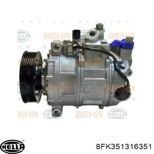 Компрессор кондиционера 8FK351316351 HELLA