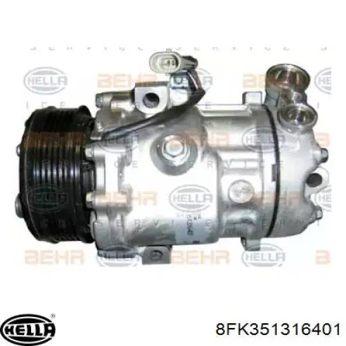 Компрессор кондиционера 8FK351316401 HELLA