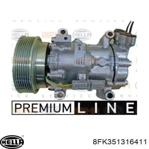 Компрессор кондиционера 108569 Autogamma