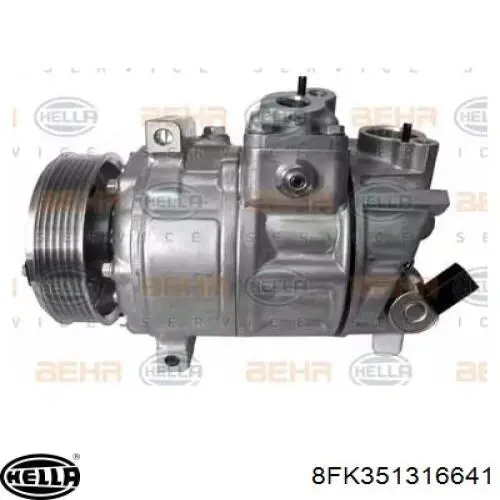 Компрессор кондиционера 8FK351316641 HELLA