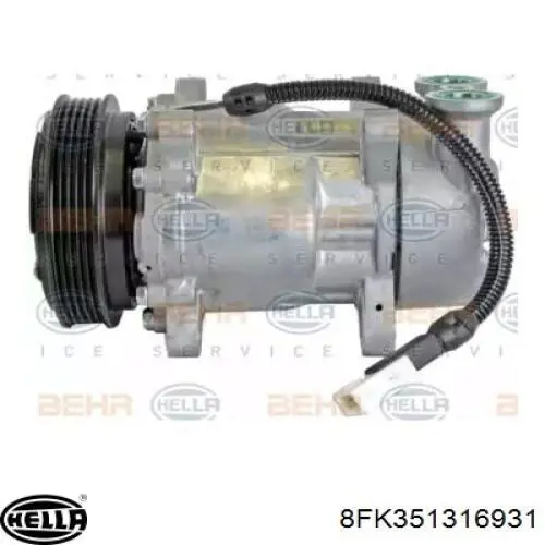 Компрессор кондиционера 8FK351316931 HELLA