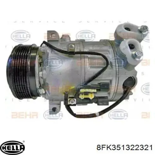 Компрессор кондиционера 8FK351322321 HELLA