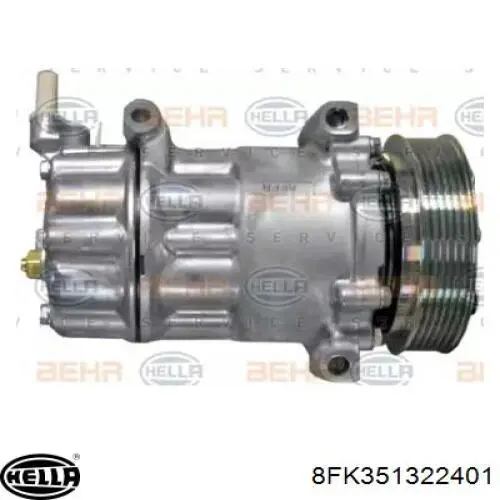 Компрессор кондиционера 8FK351322401 HELLA