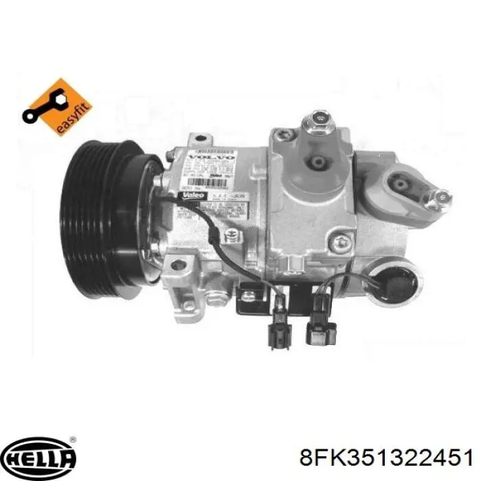 Компрессор кондиционера 8FK351114891 HELLA