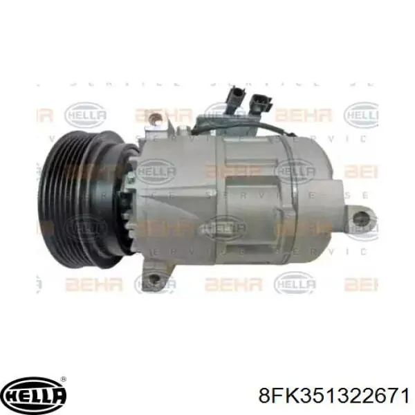 Компрессор кондиционера 8FK351322671 HELLA