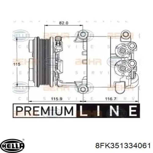 Компрессор кондиционера 1566165 Ford