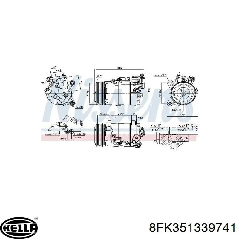 Купить ACP01151 Lucas Компрессор климатической установки