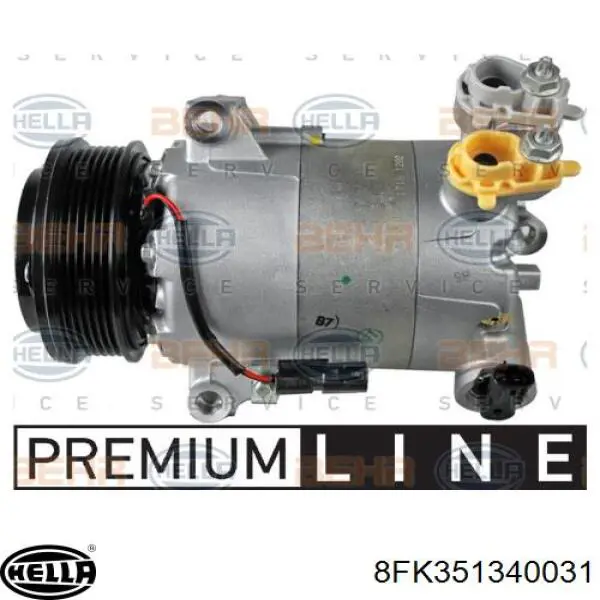 Купить 8FK351340031 HELLA Компрессор климатической установки