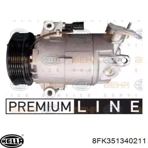 Компрессор кондиционера 8FK351340211 HELLA