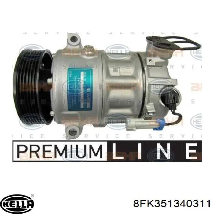 Компрессор кондиционера 8FK351340311 HELLA