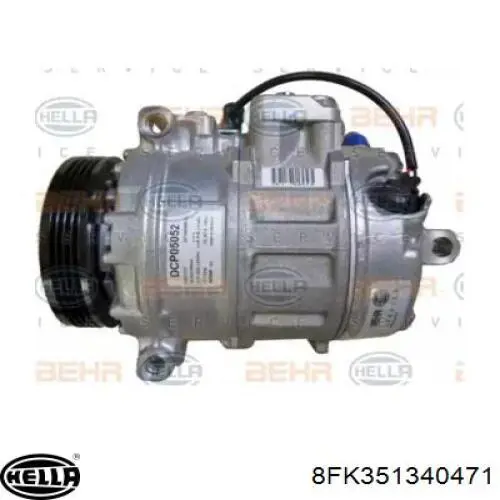 Компрессор кондиционера 8FK351340471 HELLA