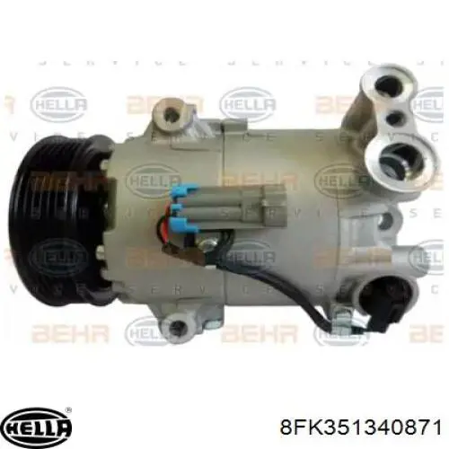 Компрессор кондиционера 8FK351340871 HELLA