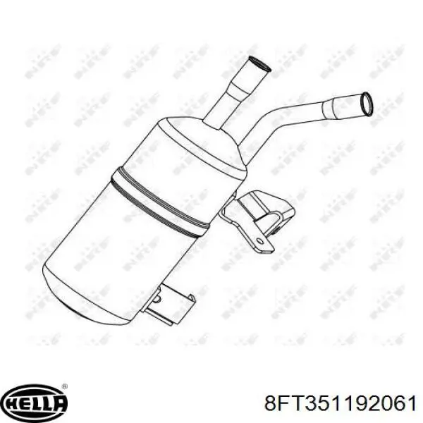 Осушитель кондиционера 8FT351192061 HELLA