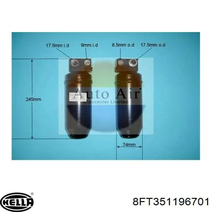 Осушитель кондиционера KTT120033 Thermotec
