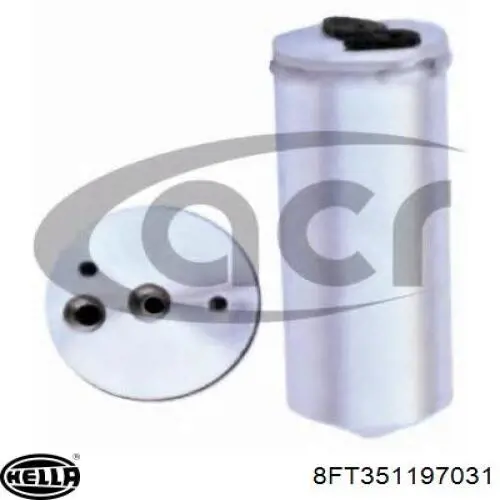 Receptor-secador del aire acondicionado 8FT351197031 HELLA