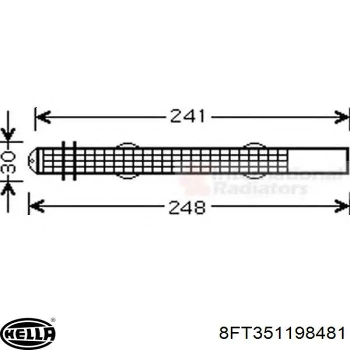 8FT351198481 HELLA ресивер-осушитель кондиционера