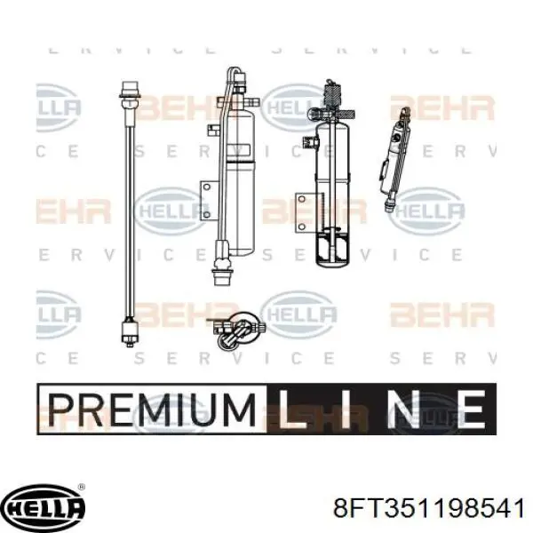 Receptor-secador del aire acondicionado 8FT351198541 HELLA