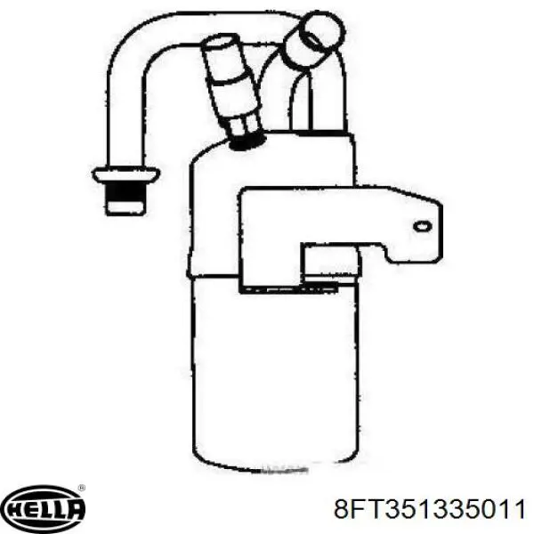 Receptor-secador del aire acondicionado 8FT351335011 HELLA