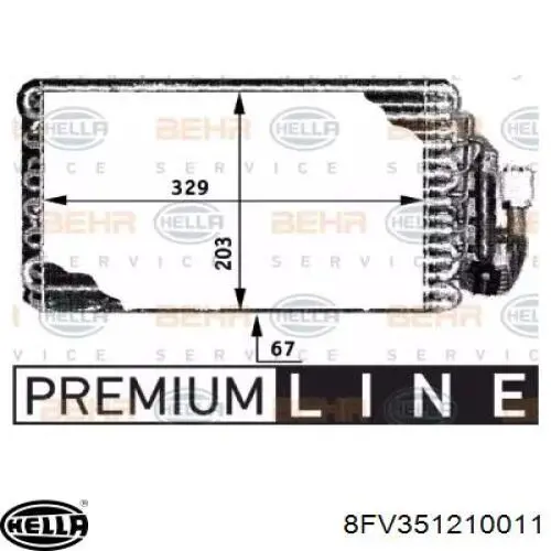 Испаритель кондиционера AE30000P Mahle Original